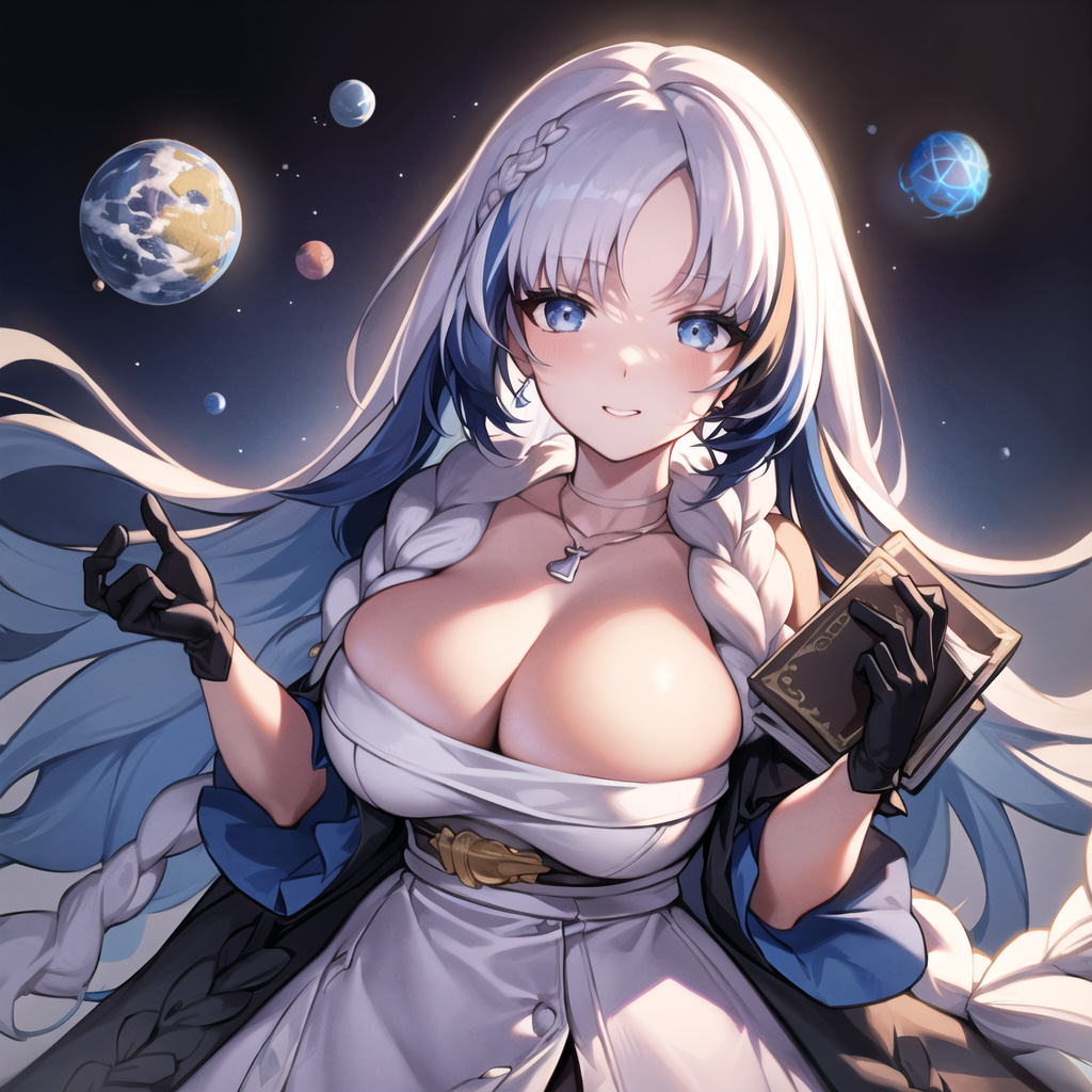 26089-3206127014-masterpiece, best_quality, clear details,1girl, black_gloves, blue_eyes, blue_hair, breasts, cleavage, cowboy_shot, dress, frill.png